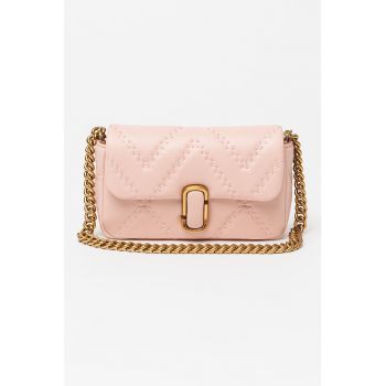 Geanta crossbody matlasata de piele The