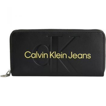 Portofel femei Calvin Klein Logo Zip Around Wallet K60K6076340GN