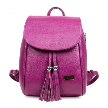 Rucsac Piele, Model Pretta- 9108 Magenta