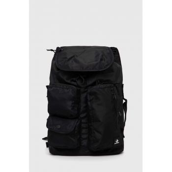 Converse rucsac culoarea negru, mare, neted