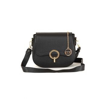 Geanta crossbody din piele cu aspect texturat