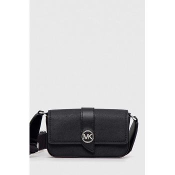 MICHAEL Michael Kors poseta de piele culoarea negru