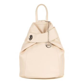 Rucsac de piele cu accesoriu logo Sirietto
