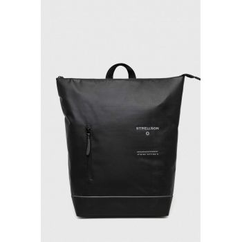 Strellson rucsac barbati, culoarea negru, mare, cu imprimeu