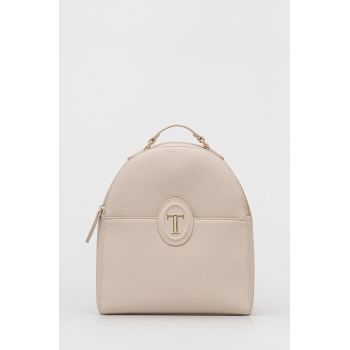 Trussardi rucsac femei, culoarea bej, mic, neted