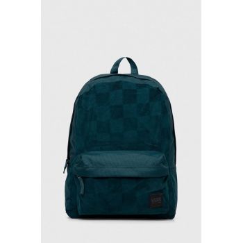 Vans rucsac culoarea verde, mare, neted