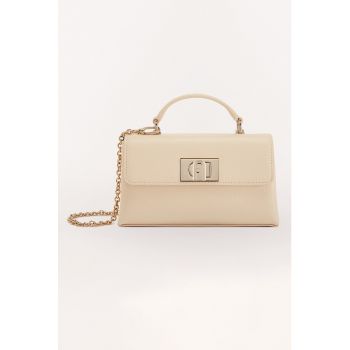 Geanta crossbody mica din piele cu bareta detasabila din lant 1927