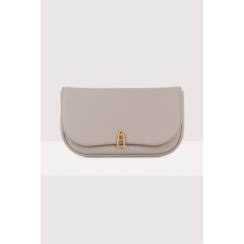 Geanta crossbody mica din piele cu inchidere cu clapa Magie