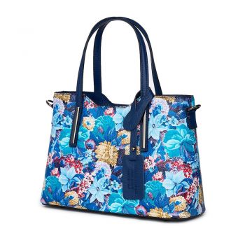 Geanta dama din piele cu model floral Mariella FF2 ieftina la reducere de firma originala