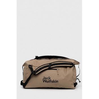 Jack Wolfskin geanta culoarea bej de firma originala