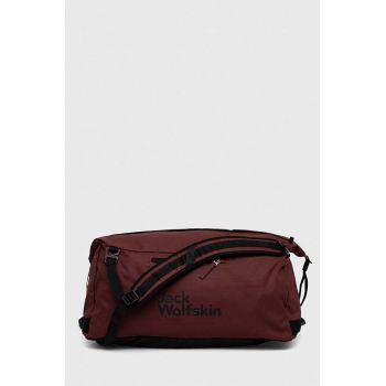 Jack Wolfskin geanta culoarea bordo de firma originala