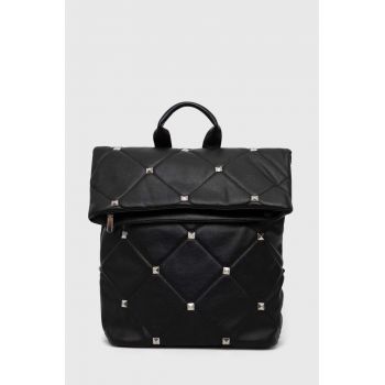 Answear Lab rucsac femei, culoarea negru, mare, cu imprimeu