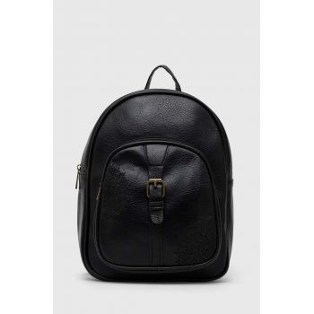 Answear Lab rucsac femei, culoarea negru, mic, neted