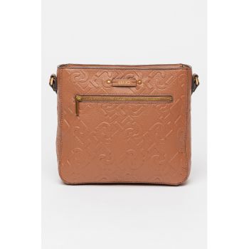 Geanta crossbody cu logo in relief Adonide