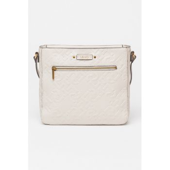 Geanta crossbody cu logo in relief Adonide