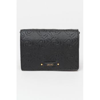 Geanta crossbody cu logo in relief Adonide