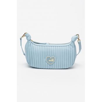 Geanta crossbody cu segmente plisate