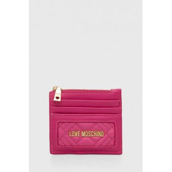 Love Moschino portofel femei, culoarea roz