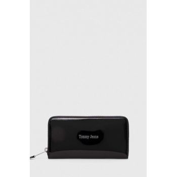 Tommy Jeans portofel femei, culoarea negru