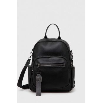 Answear Lab rucsac femei, culoarea negru, mic, neted