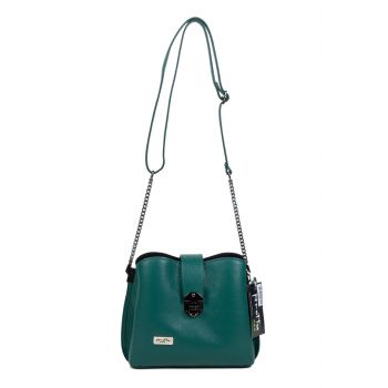 Geanta Piele, Tip Postas, Model Pretta 173- Verde