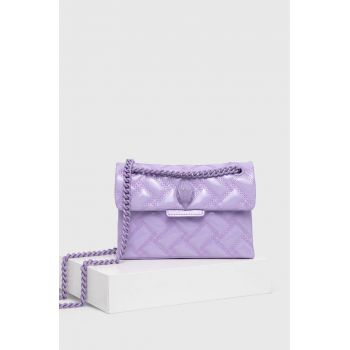 Kurt Geiger London poseta de piele culoarea violet