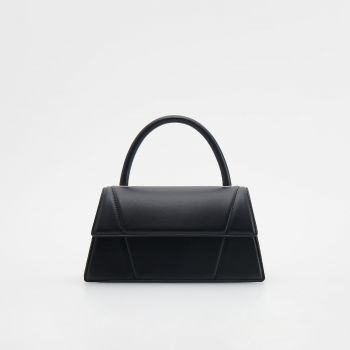 Reserved - Mini-poșetă trapezoidală - Negru