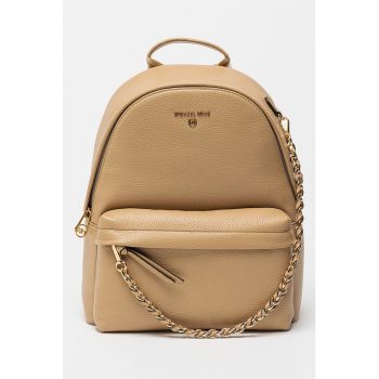 Rucsac de piele cu buzunar exterior cu fermoar Slater