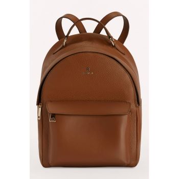 Rucsac din piele cu buzunar exterior Favola
