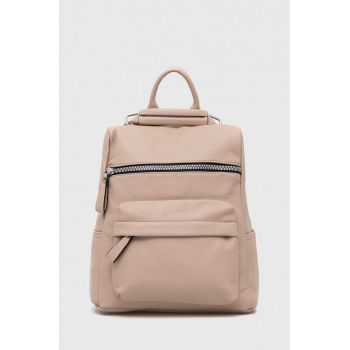 Answear Lab rucsac femei, culoarea bej, mic, neted