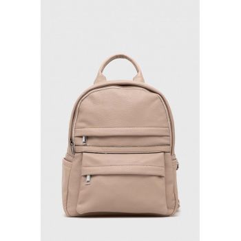 Answear Lab rucsac femei, culoarea bej, mic, neted