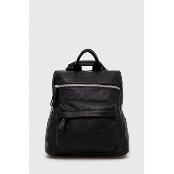 Answear Lab rucsac femei, culoarea negru, mic, neted