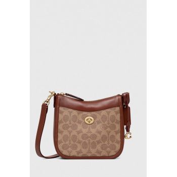 Coach poseta culoarea maro