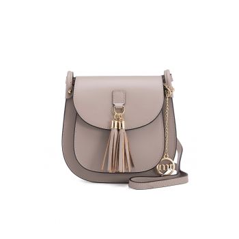 Geanta crossbody de piele cu canafi Farsaglia