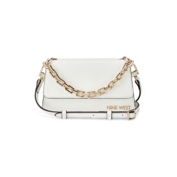 Geanta crossbody de piele ecologica cu logo Anais