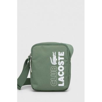 Lacoste borseta culoarea verde