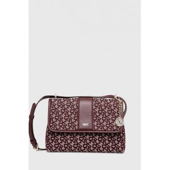 Dkny poseta culoarea bordo