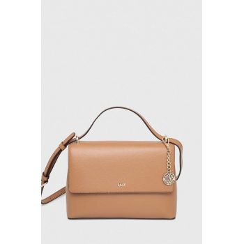 Dkny poseta de piele culoarea negru