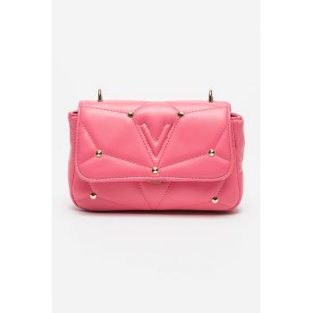 Geanta crossbody din piele ecologica cu aplicatii cu tinte Emily