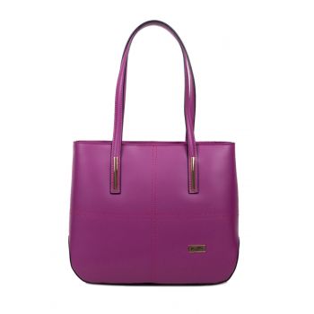 Geanta Piele, Model Pretta- 116 Magenta Geanta Piele, Model Pretta- 116 Magenta