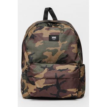 Rucsac cu imprimeu camuflaj si buzunar frontal Old Skool III