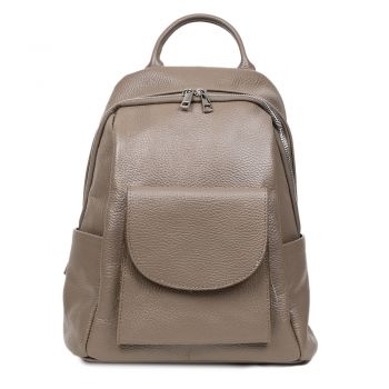 Rucsac Piele, Model Pretta- 8115 Taupe