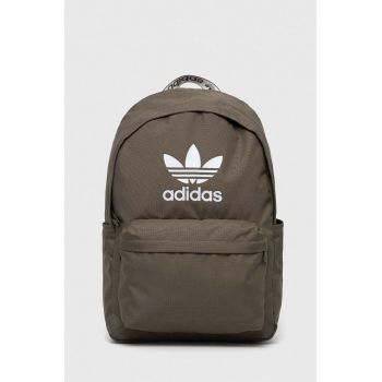 adidas Originals rucsac culoarea verde, mare, cu imprimeu