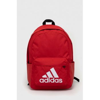 adidas rucsac culoarea rosu, mare, cu imprimeu