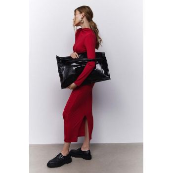 Answear Lab poseta culoarea negru