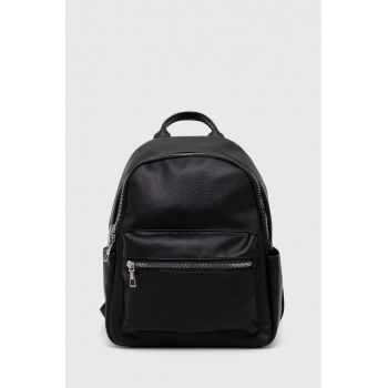 Answear Lab rucsac femei, culoarea negru, mic, neted