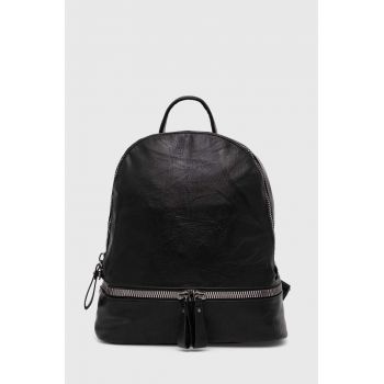 Answear Lab rucsac femei, culoarea negru, mic, neted