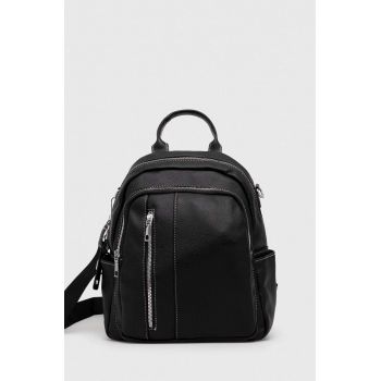 Answear Lab rucsac femei, culoarea negru, mic, neted