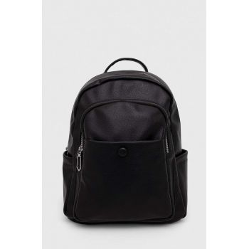 Answear Lab rucsac femei, culoarea negru, mic, neted