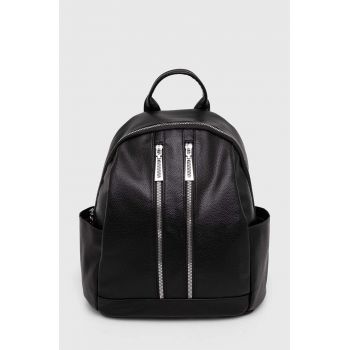 Answear Lab rucsac femei, culoarea negru, mic, neted